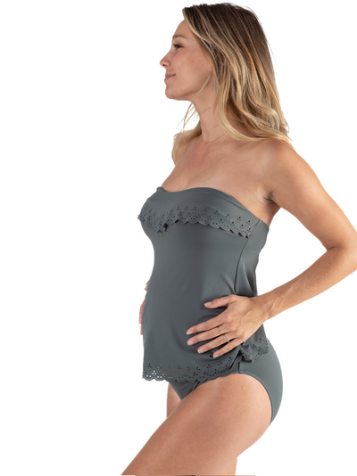 Tankini de grossesse Bloom Kaki