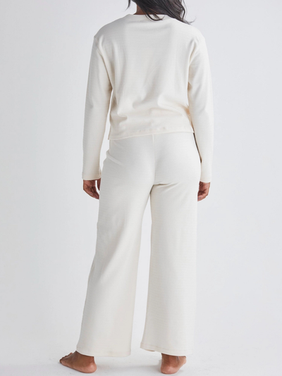 Grijze geribbelde zwangerschapsset