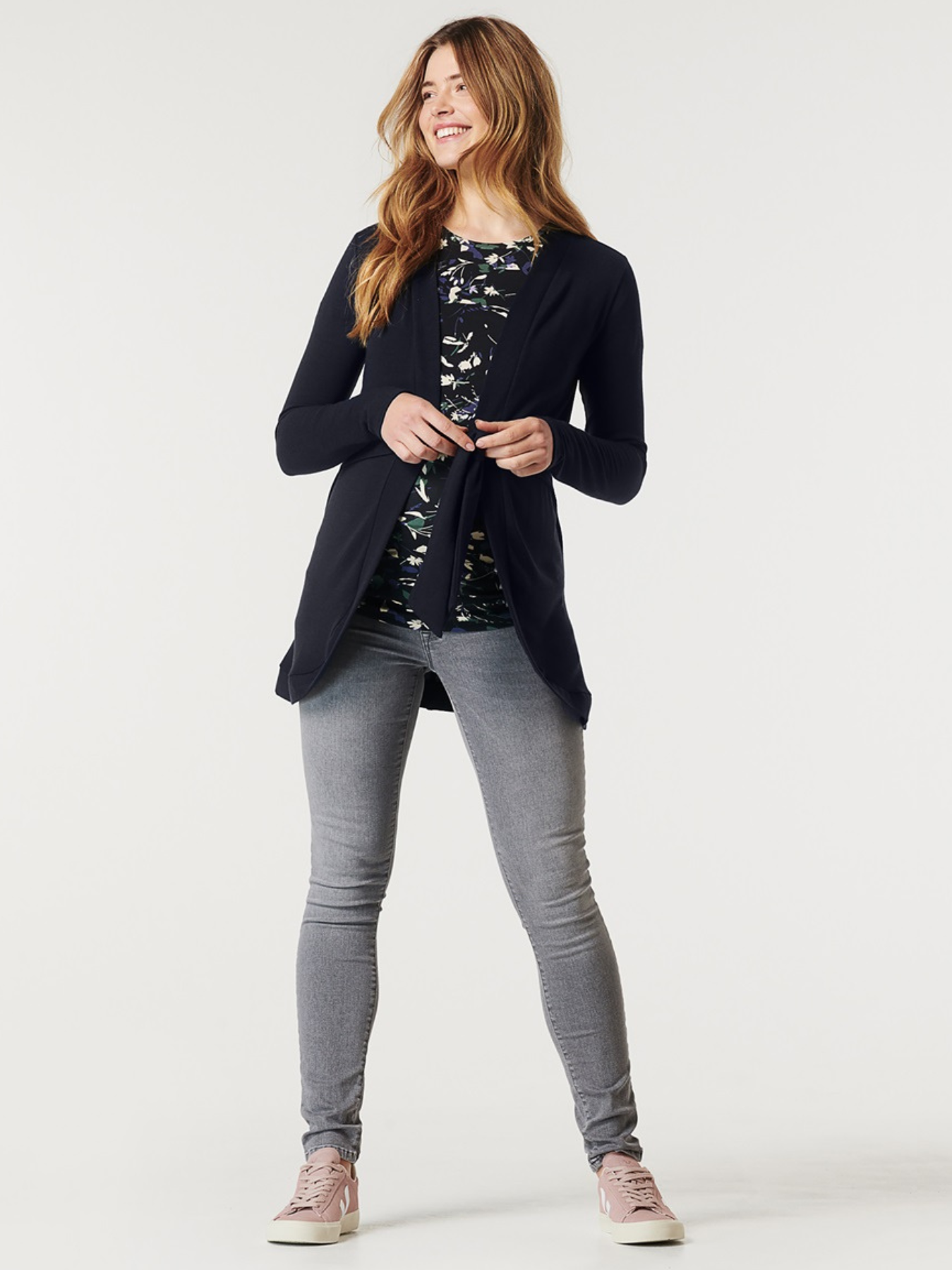 Blue/Grey Maternity Vest