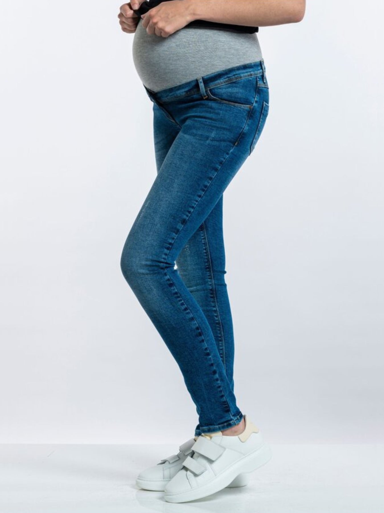Jeans de grossesse Sophia en denim bleu