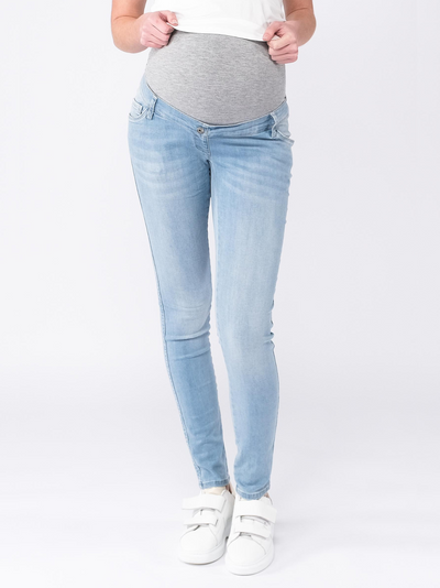 Jeans de grossesse slim en denim clair