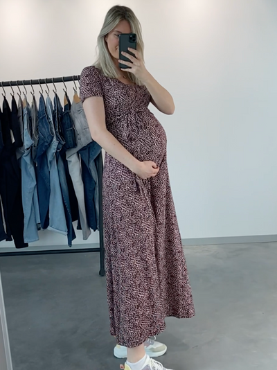 Robe longue imprimé animal