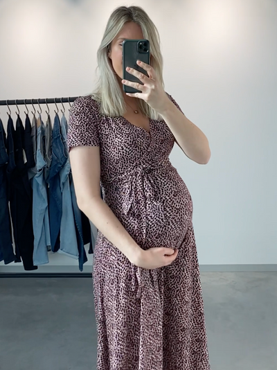 Robe longue imprimé animal