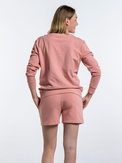 Sweat de maternité à pressions Rose