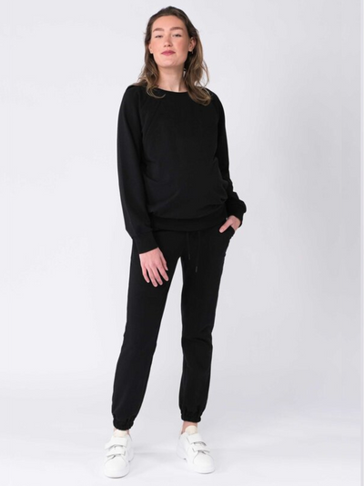 Sweater de maternité Noir