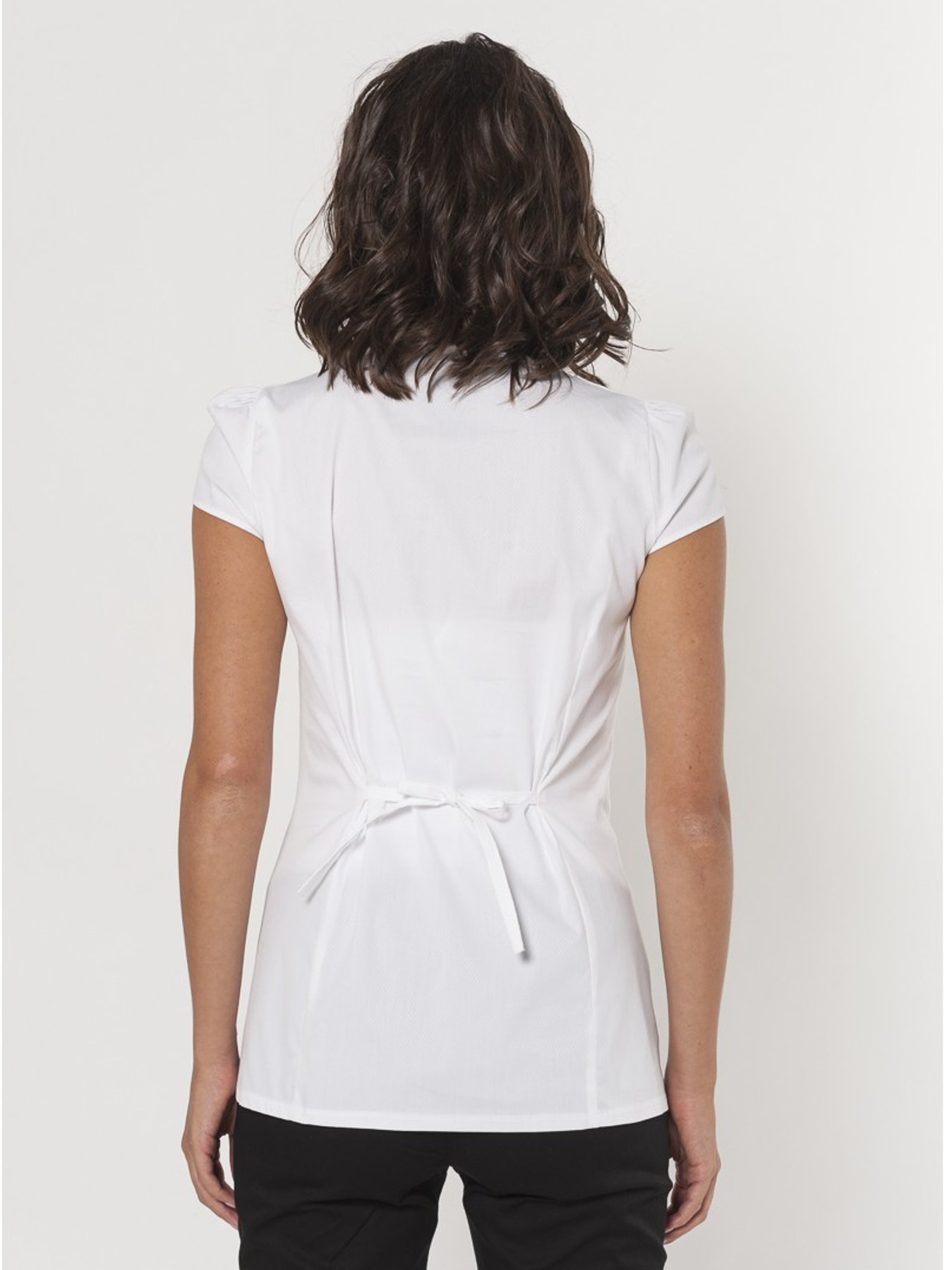 Chic white maternity top