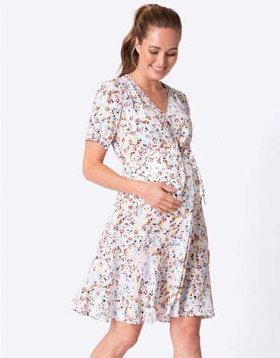 Robe blanche fleurie soleil Daffodil