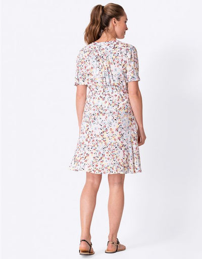 Robe blanche fleurie soleil Daffodil