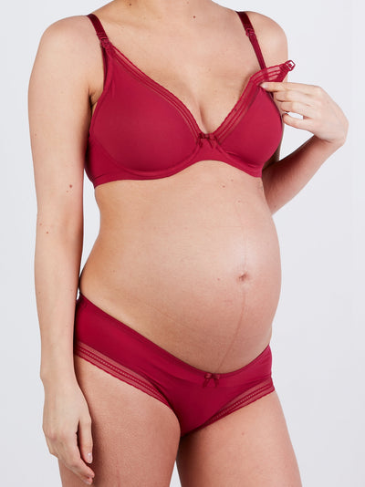 Milk burgundy bra 
