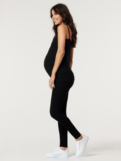 Legging de grossesse en coton organique Noir
