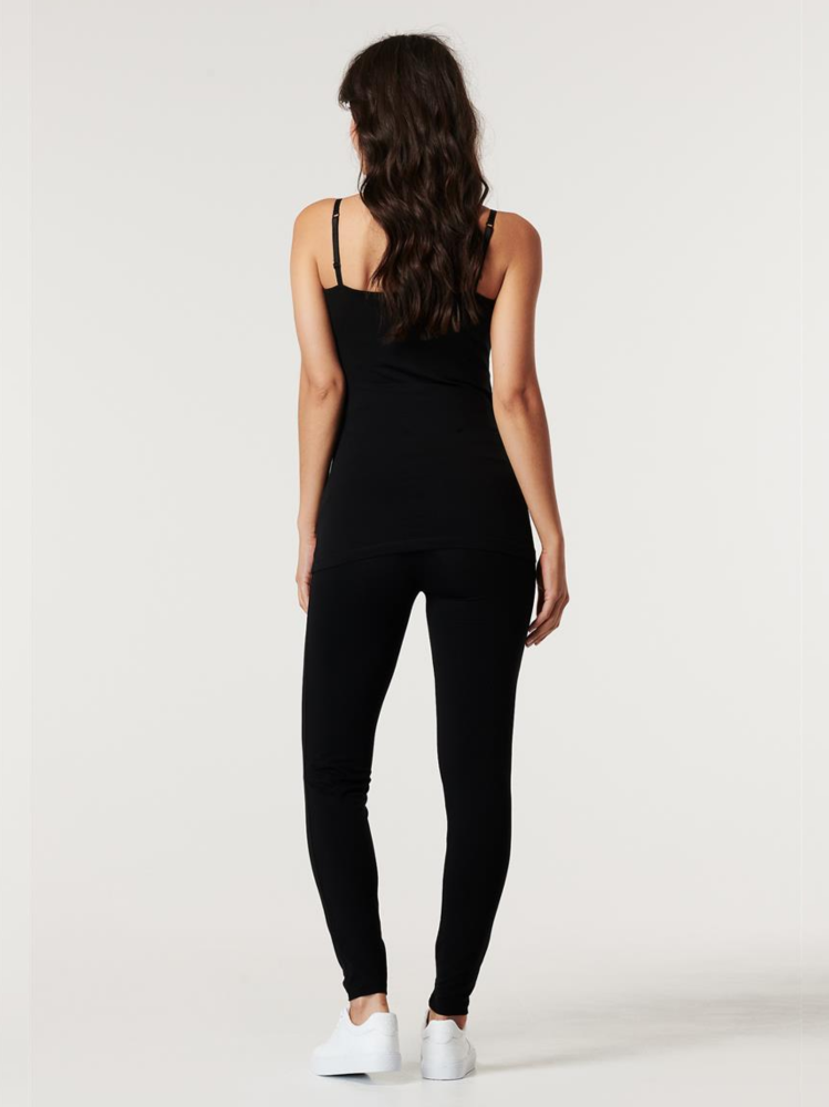 Legging de grossesse en coton organique Noir