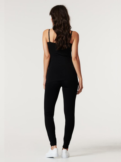 Legging de grossesse en coton organique Noir