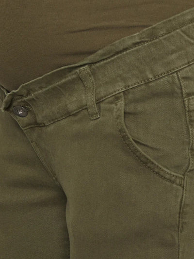 Boyfriend Zwangerschapsjeans Kaki 