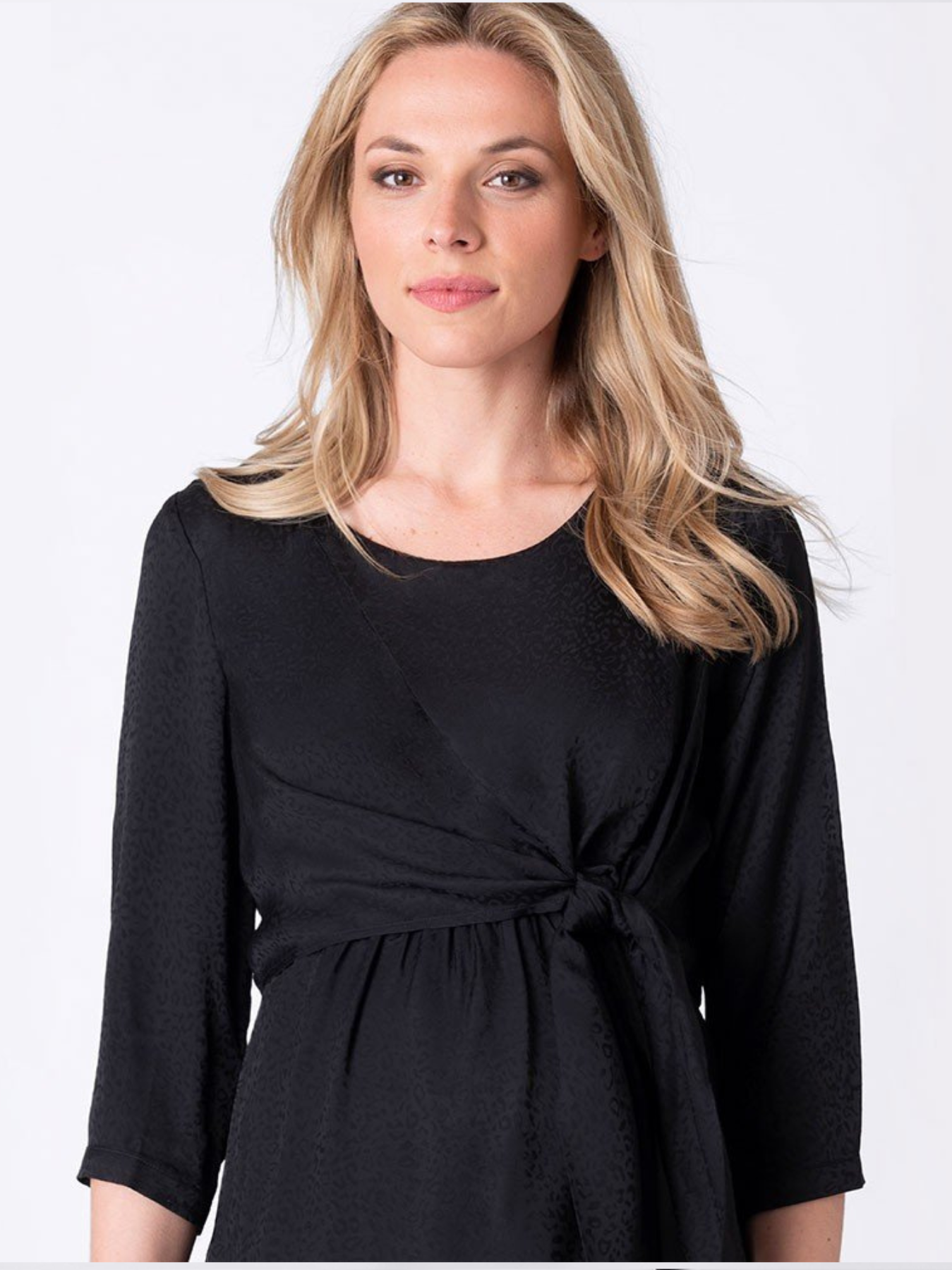 Martha Jacquard Maternity Dress