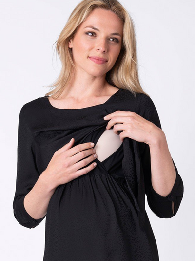 Martha Jacquard Maternity Dress