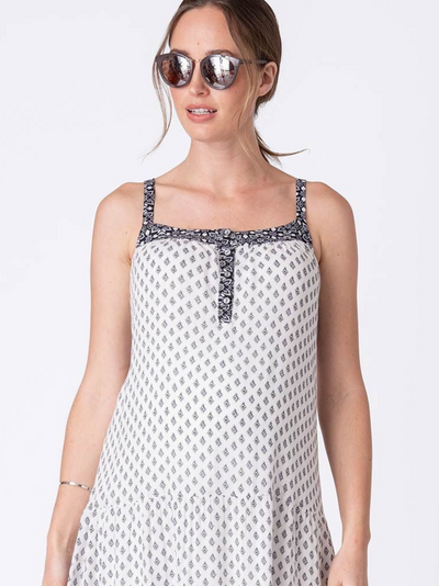 Boho Nevena cotton mid-length maternity dress