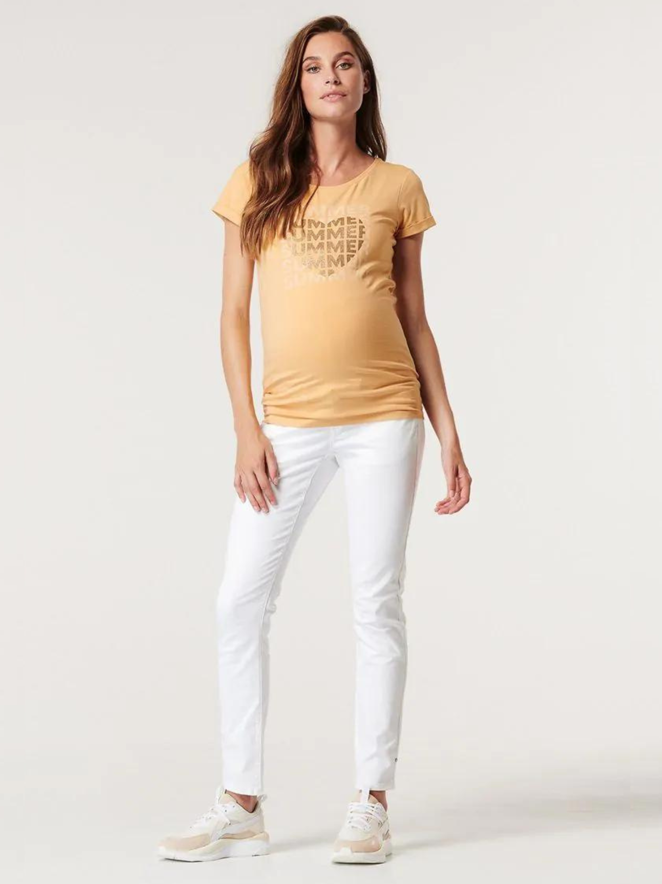 SUMMER yellow maternity t-shirt