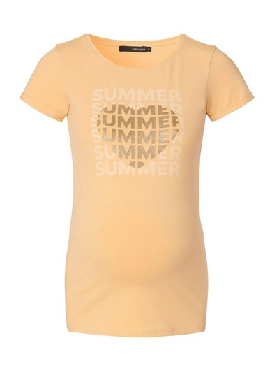 SUMMER yellow maternity t-shirt