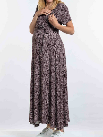 Robe longue imprimé animal