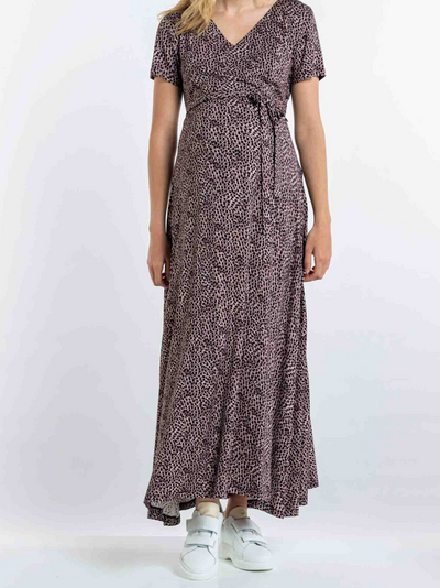 Robe longue imprimé animal