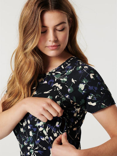 T-shirt grossesse et allaitement à motifs