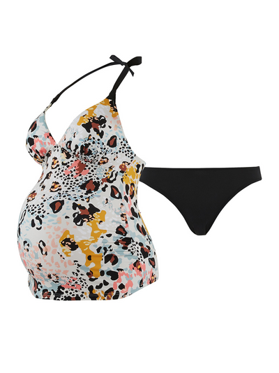 Leo Spotted Maternity Tankini