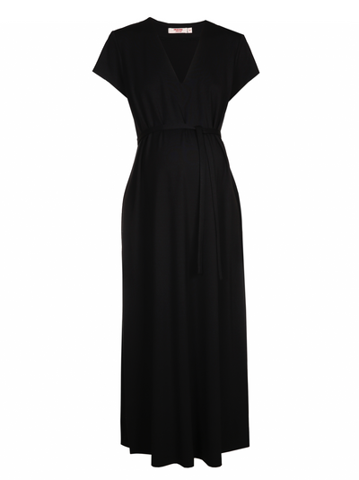 Dark Navy Maternity Midi Dress
