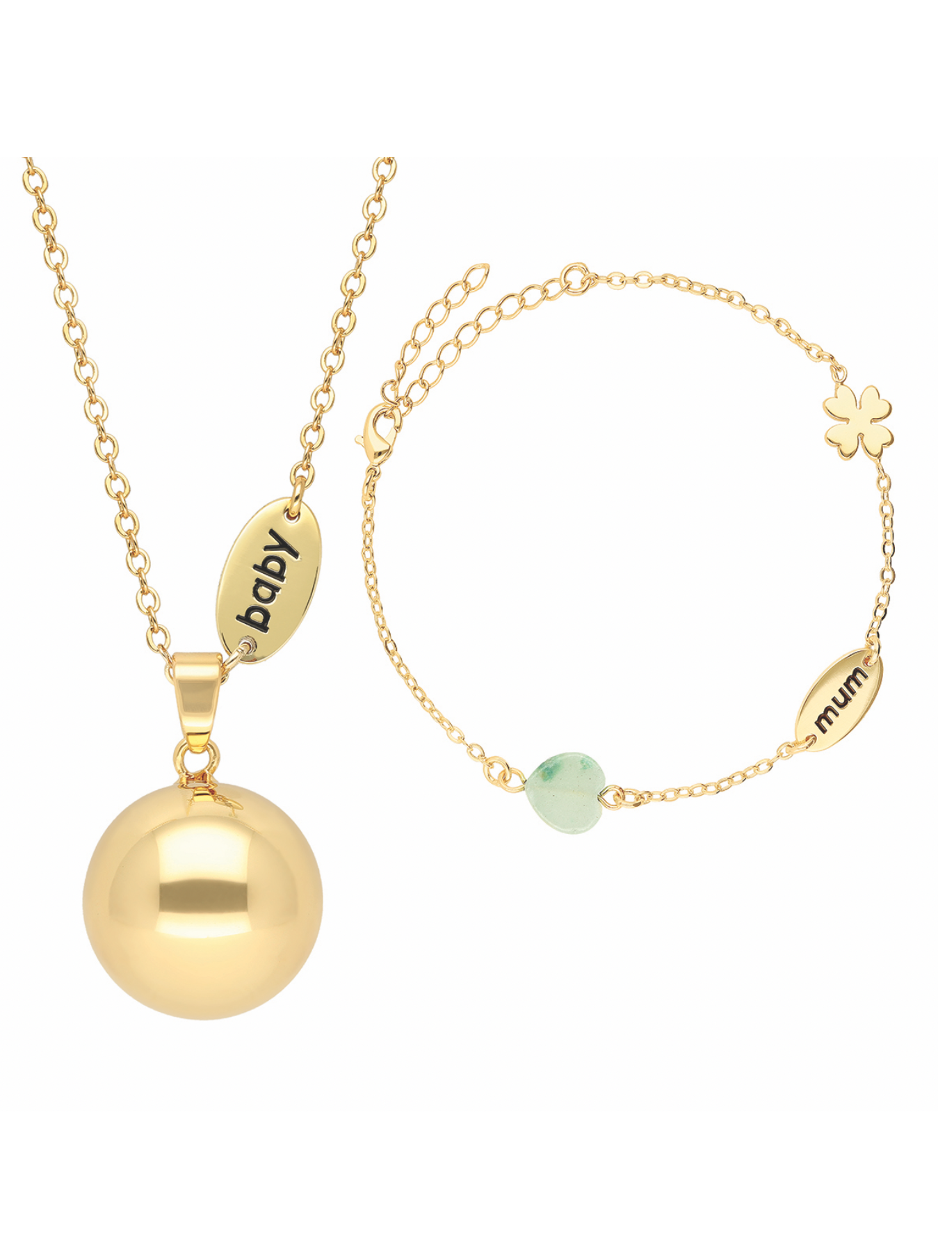Ensemble bola & bracelet Breloque Or Jaune