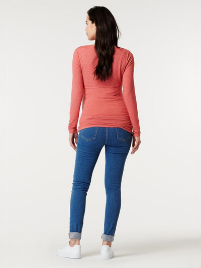 Blouse grossesse et allaitement douce Rose