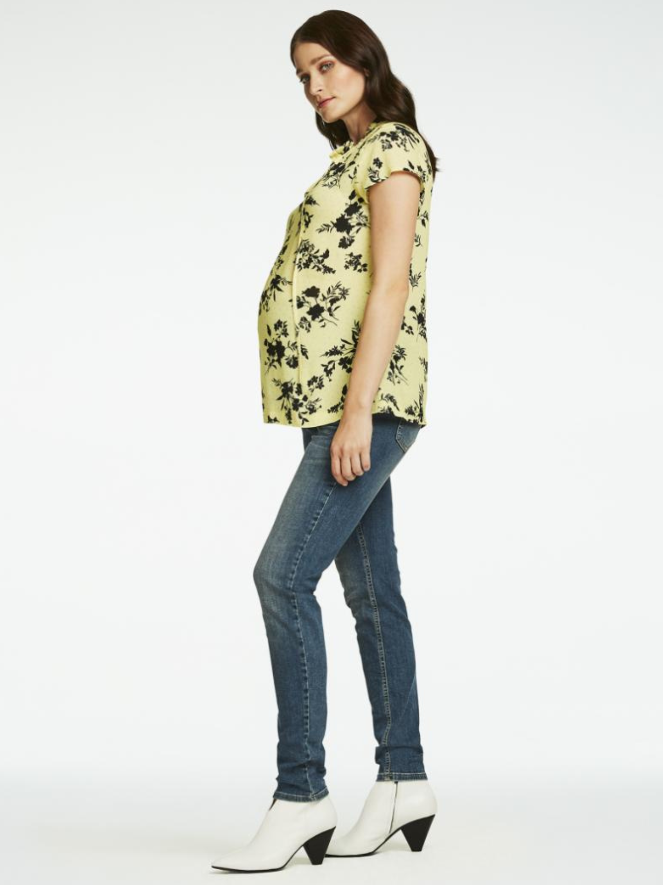 Floral maternity t-shirt
