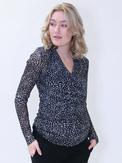 Blouse de grossesse au look sauvage