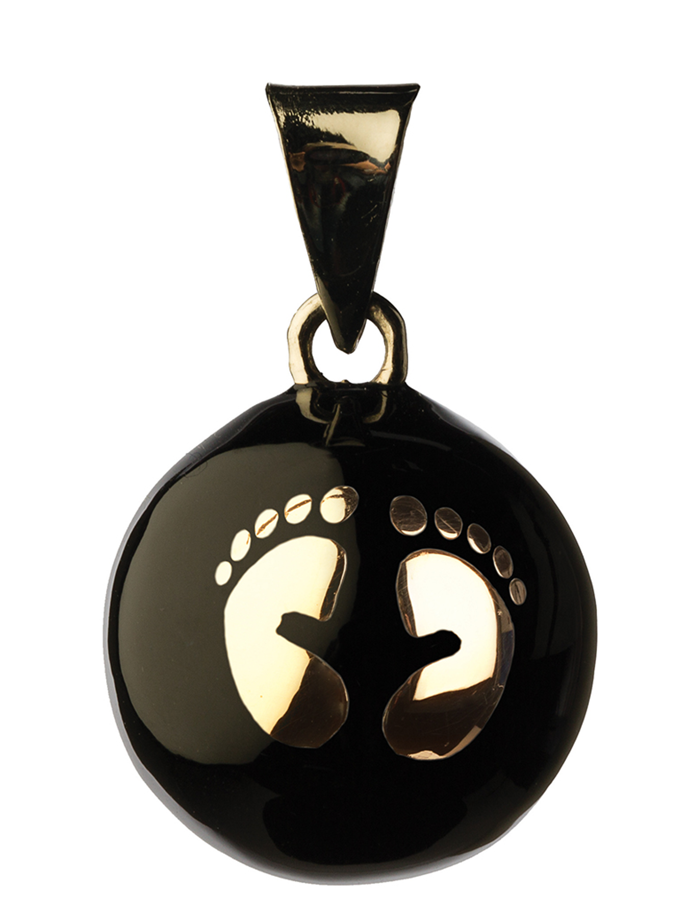 Black gold footed pregnancy bola