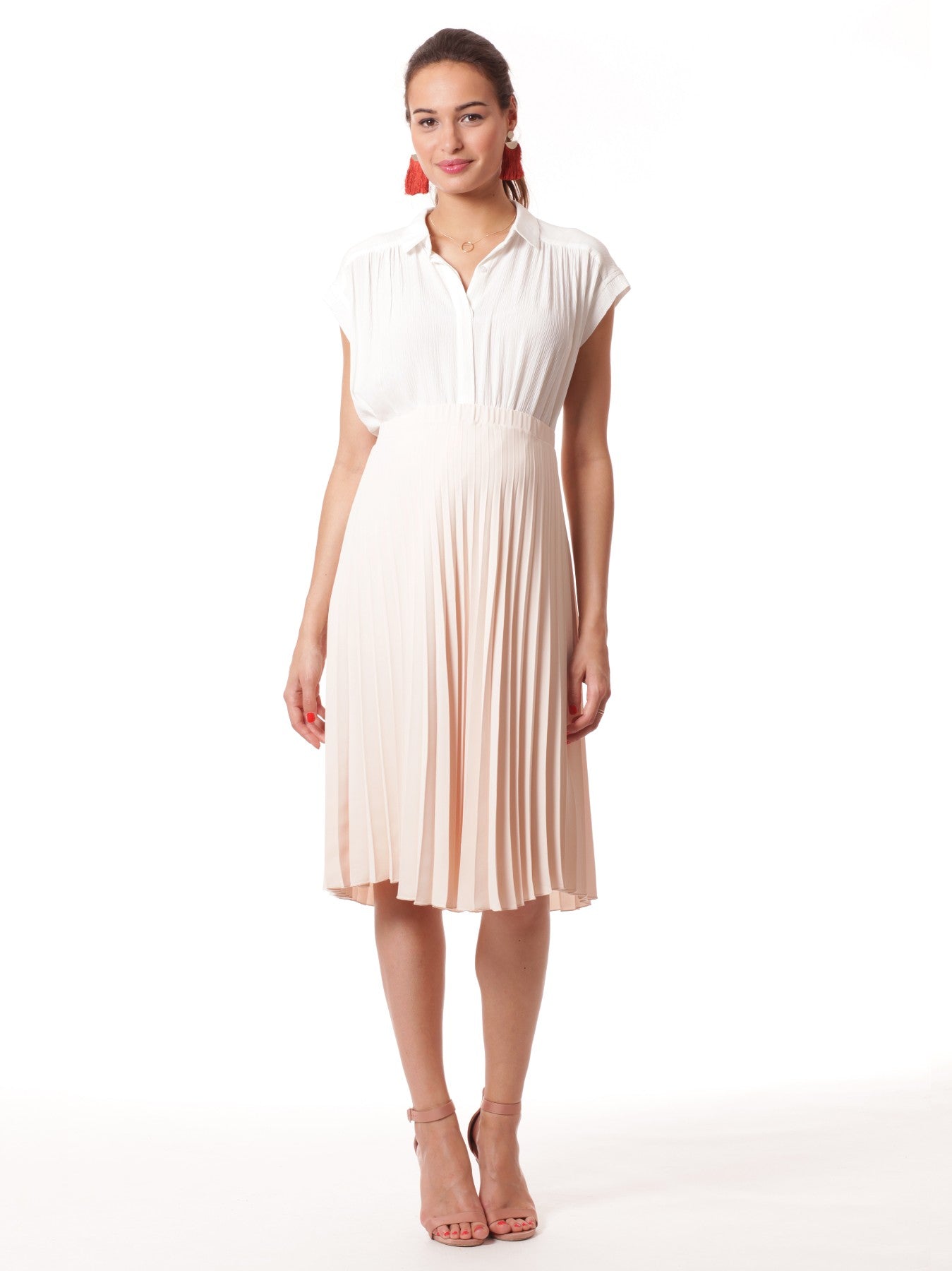 Charlotte Nude Maternity Skirt