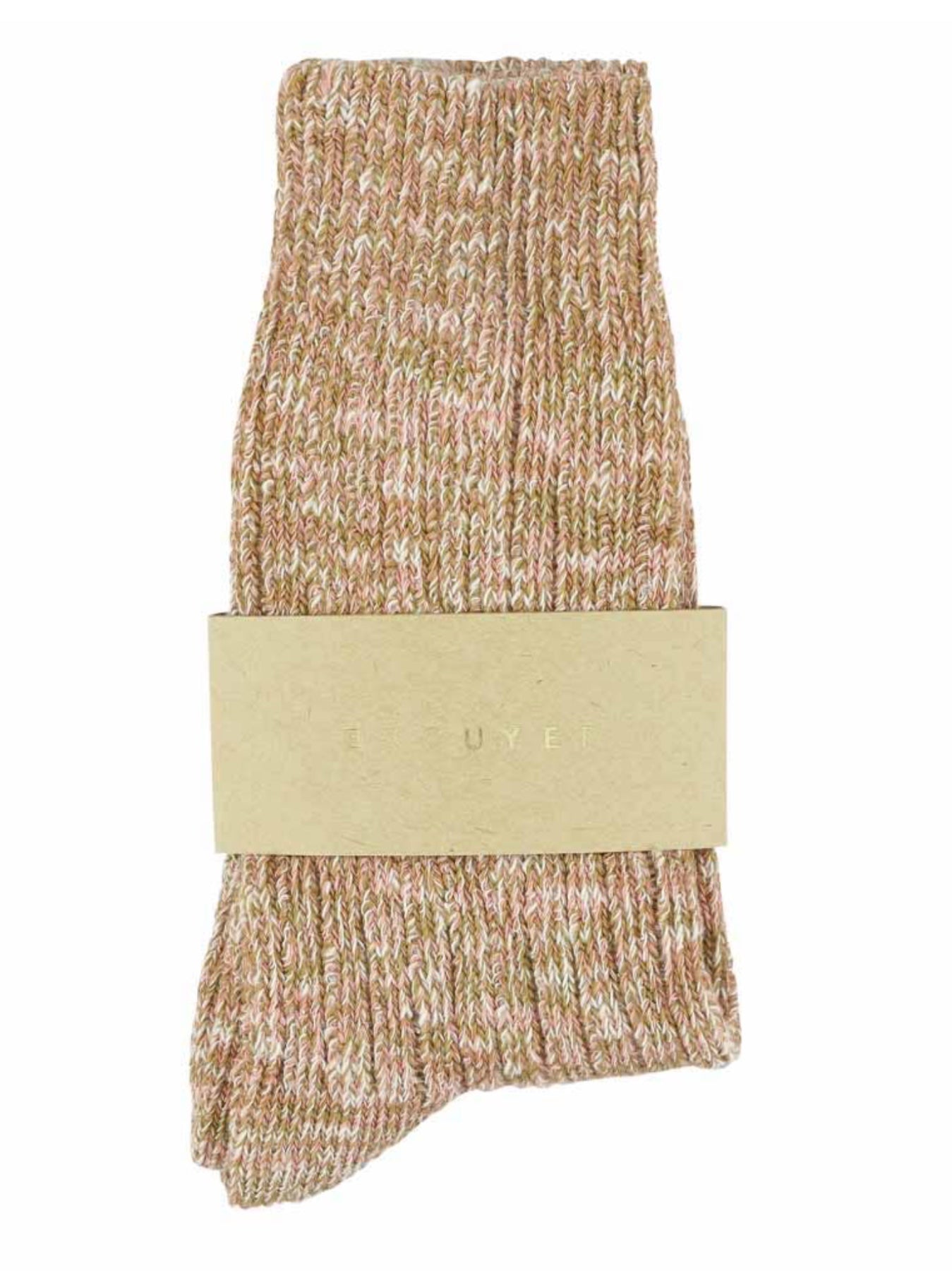 Chaussettes pour femmes - Mélange Rose/Moutarde