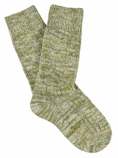 Chaussettes pour femmes - Melange Vert/Jaune