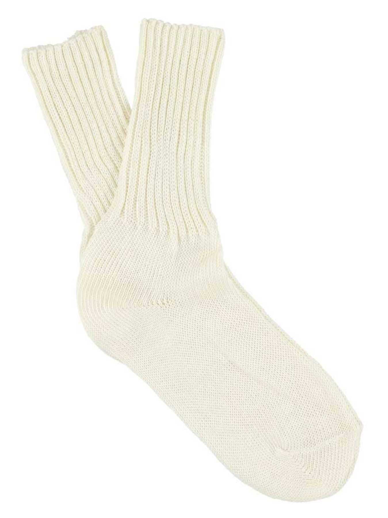 Chaussettes tricotées pour femmes  - Blanc cassé