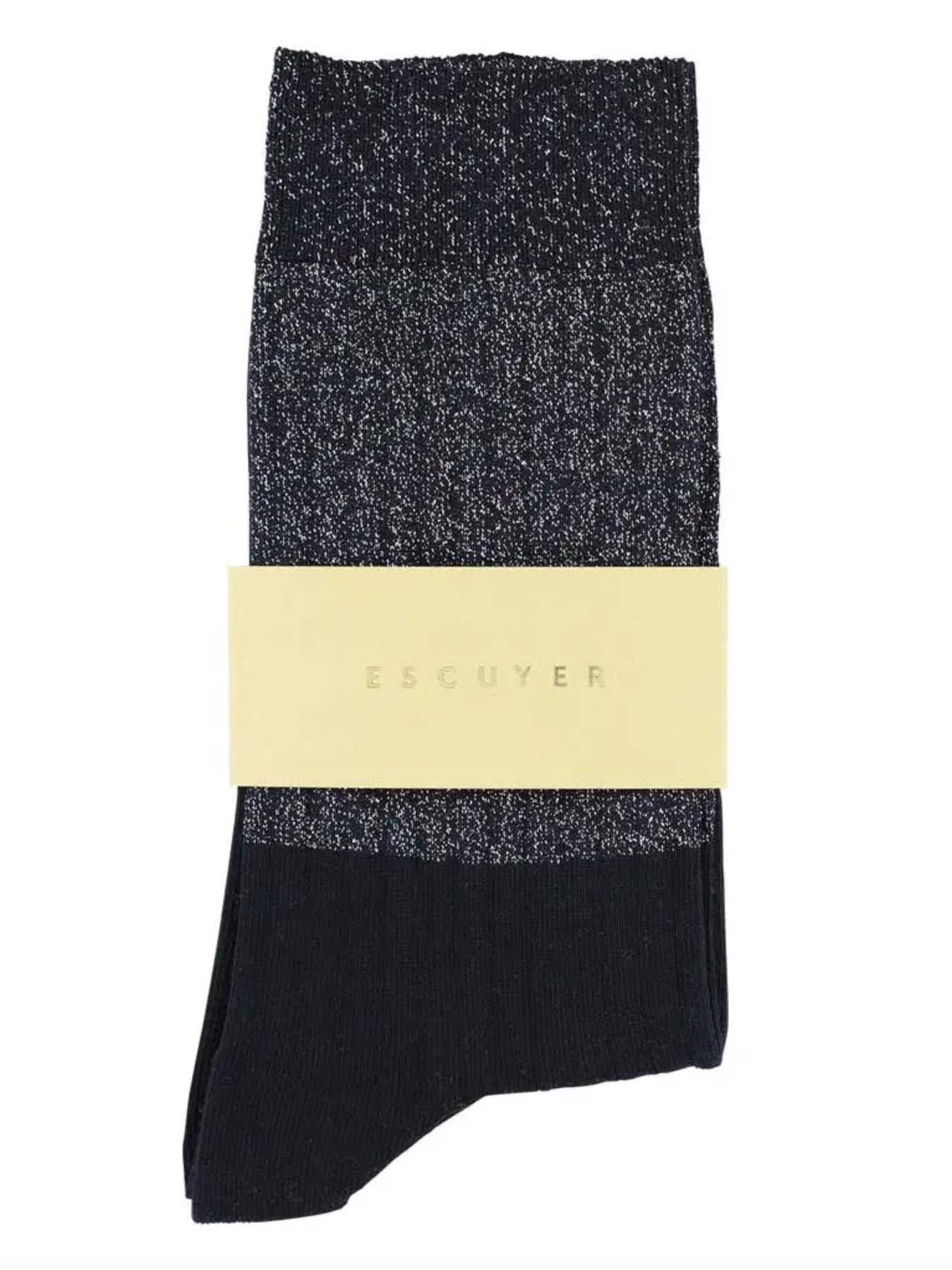 Women's Lurex Block Socks - Silver/Blue