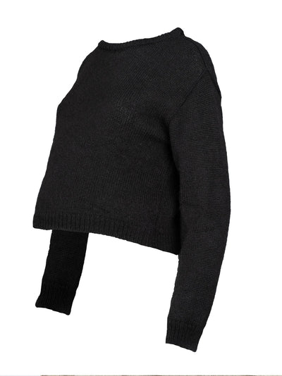 Pull Crop de grossesse et d'allaitement Gaspard Noir