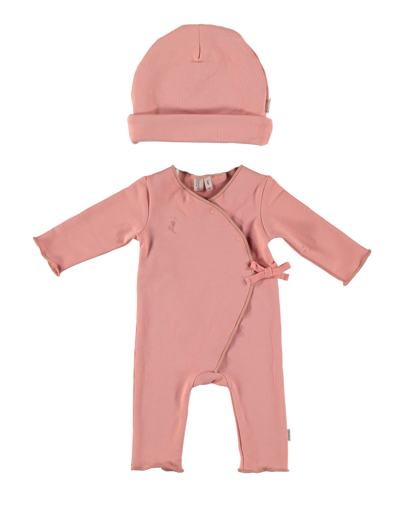 Pack pour bébé fille avec grenouillère rose (3 pièces)