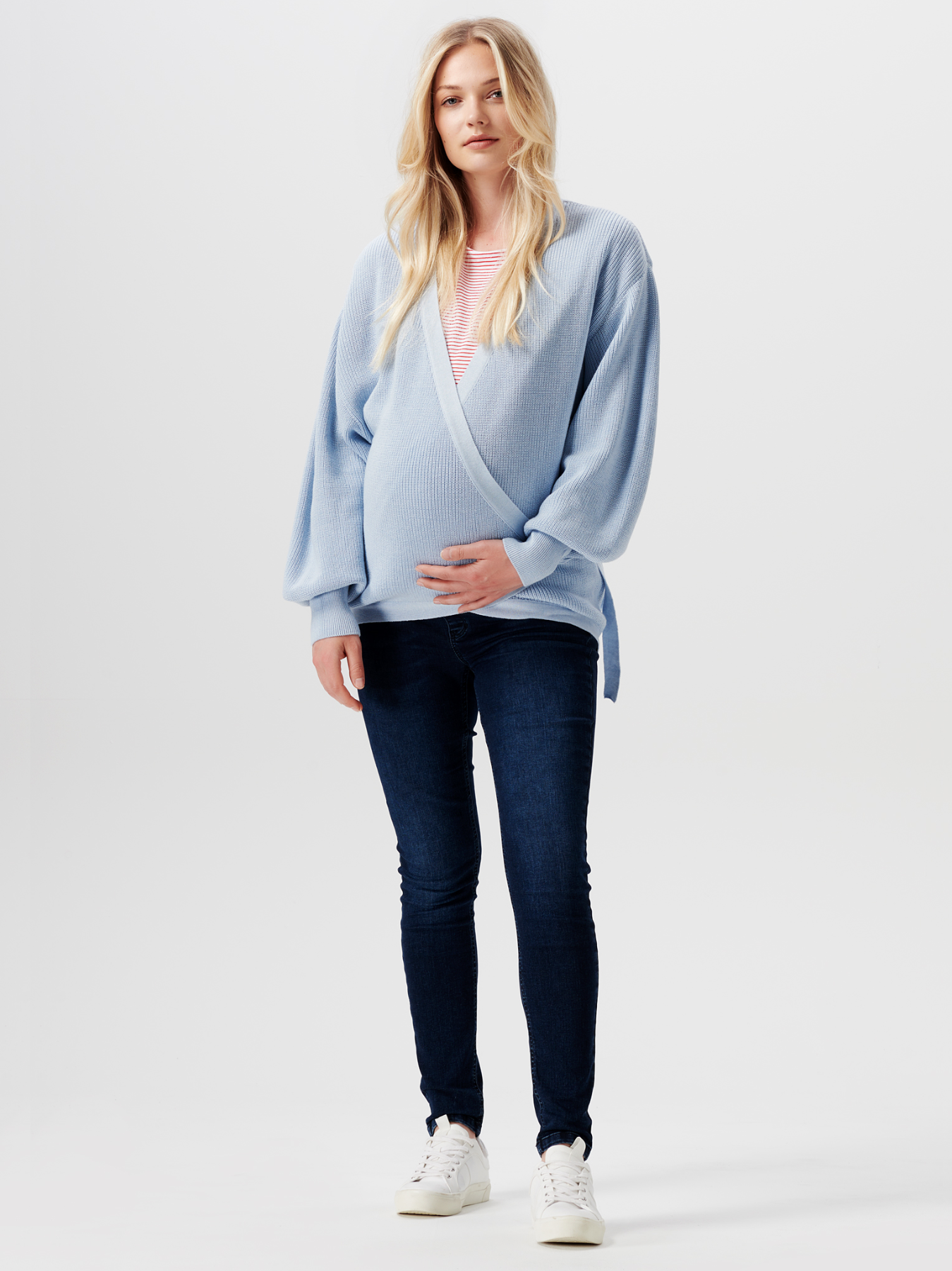 Jeans de grossesse skinny en Denim Bleu
