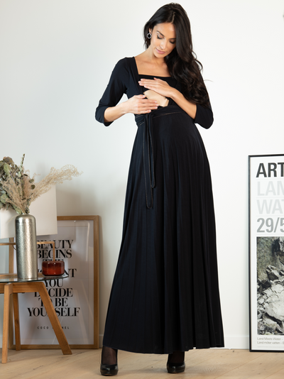 Imani Long Ceremony Dress - Navy