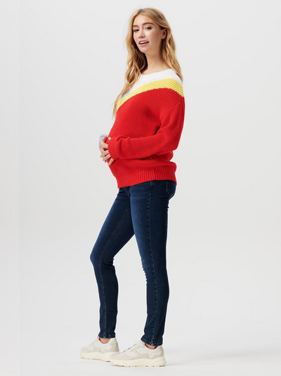 Jeans de grossesse skinny en Denim Bleu