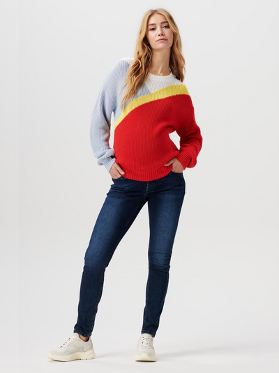 Jeans de grossesse skinny en Denim Bleu