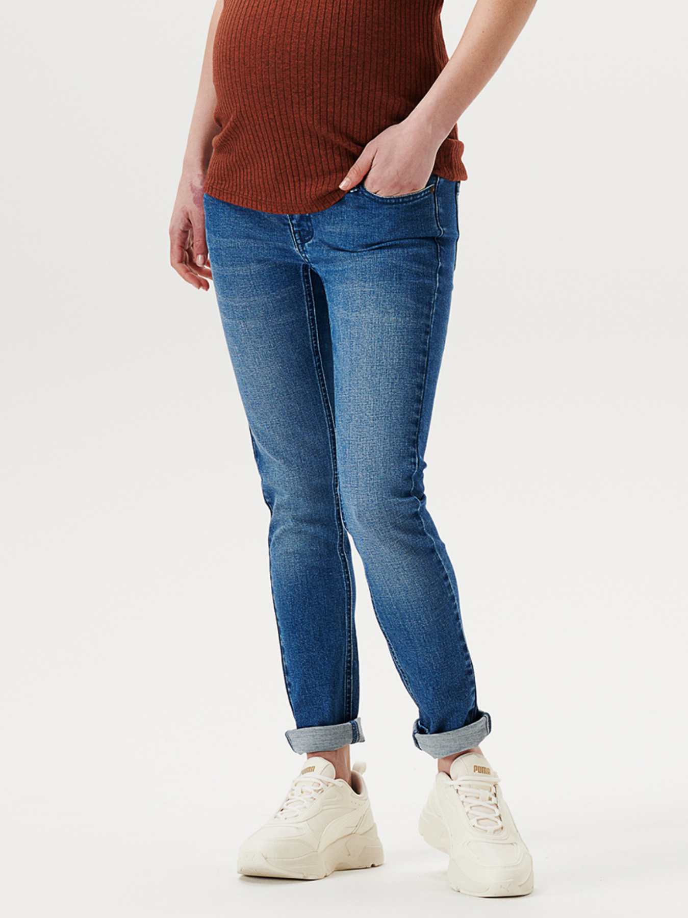 Skinny Blue Maternity Jeans