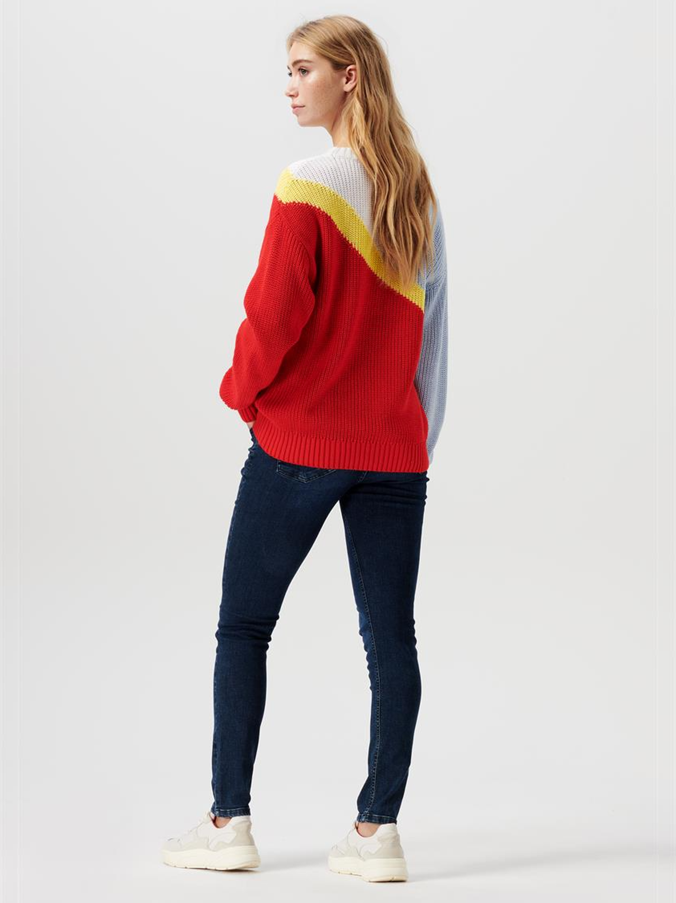 Jeans de grossesse skinny en Denim Bleu