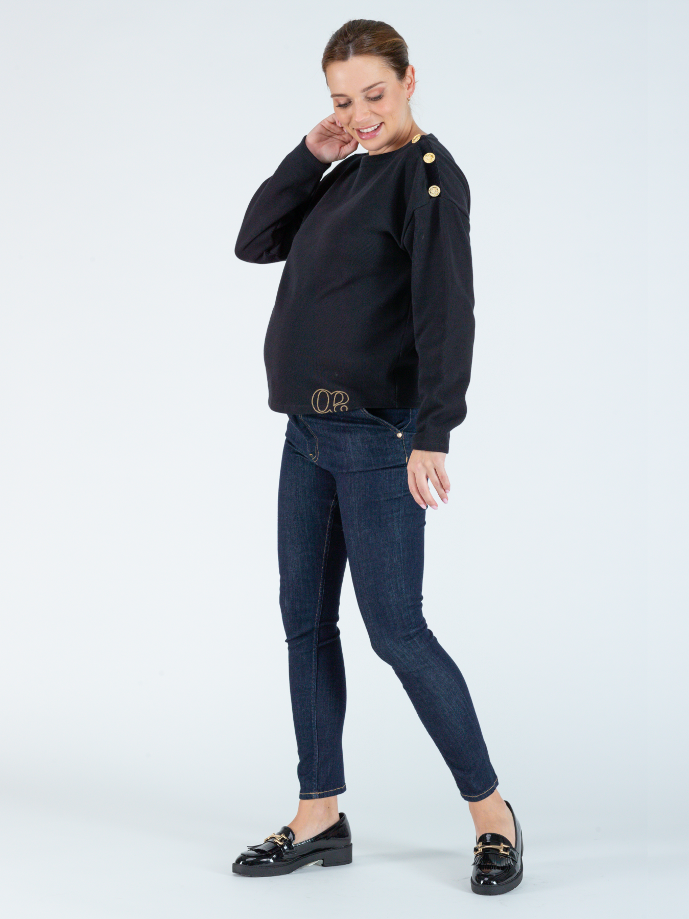 Jeans de grossesse slim Sharon Brut