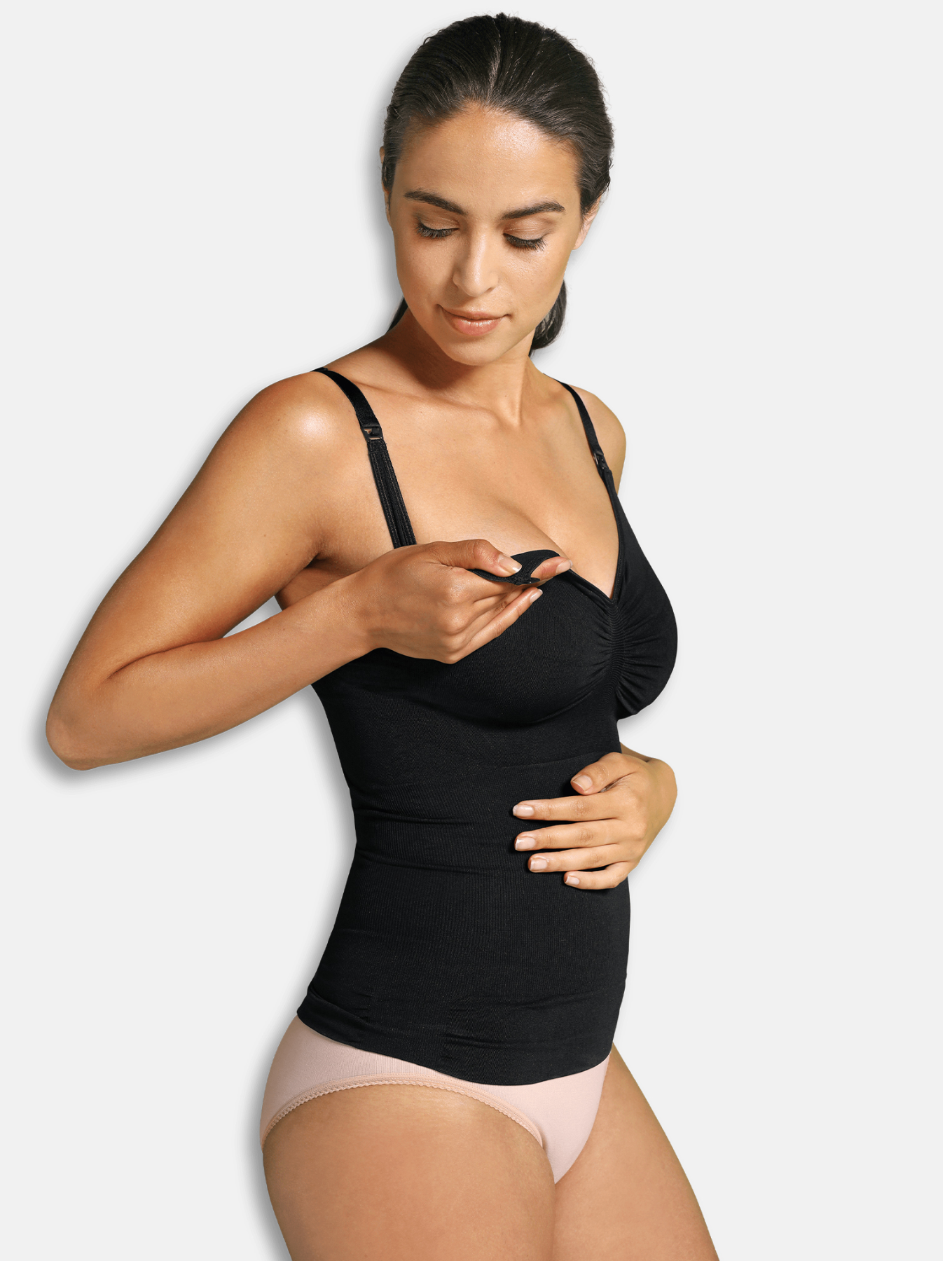Top d'allaitement sans coutures Noir