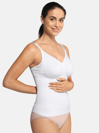 Top d'allaitement sans coutures Blanc