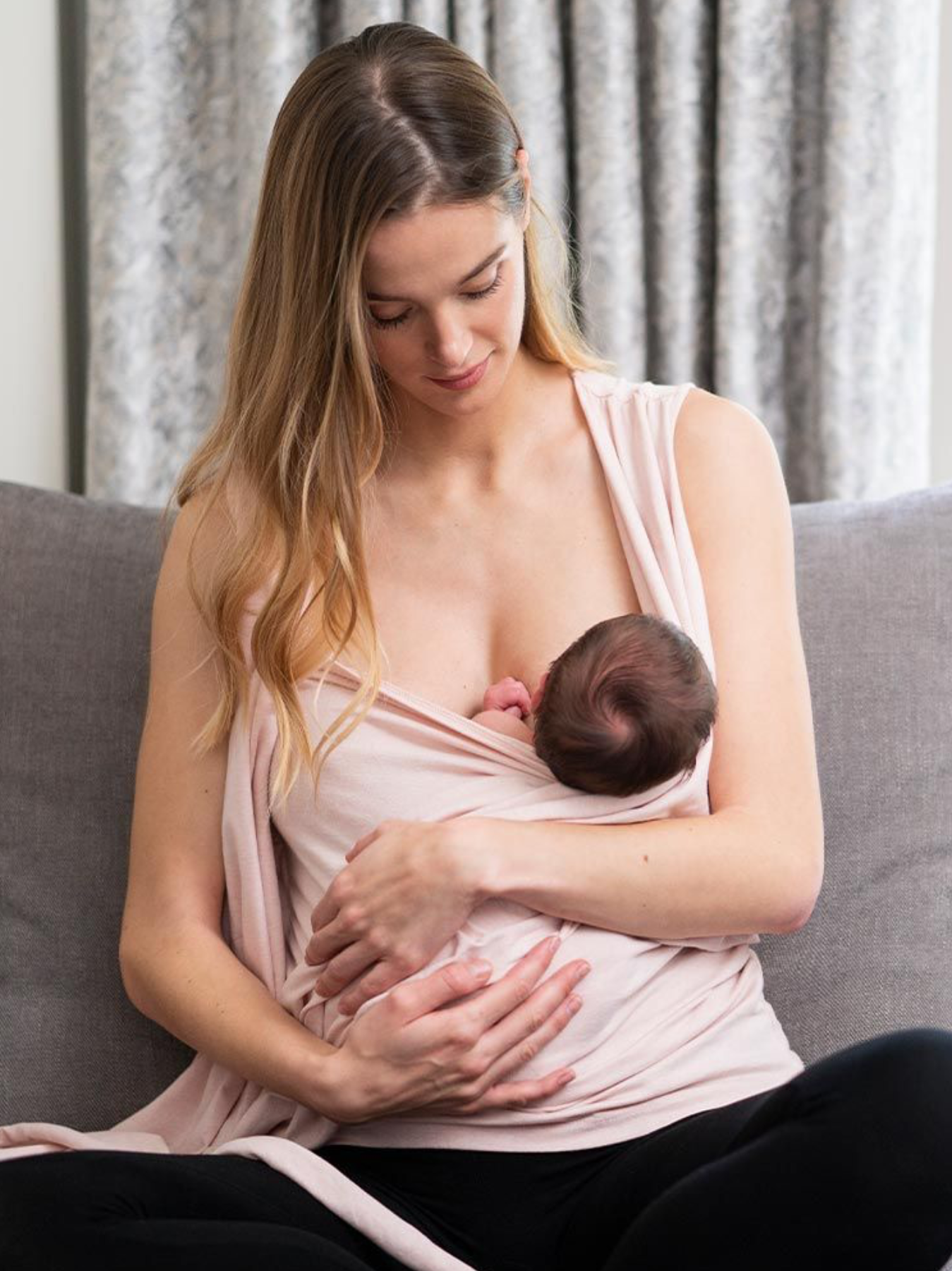 Poederroze mouwloze skin-to-skin top