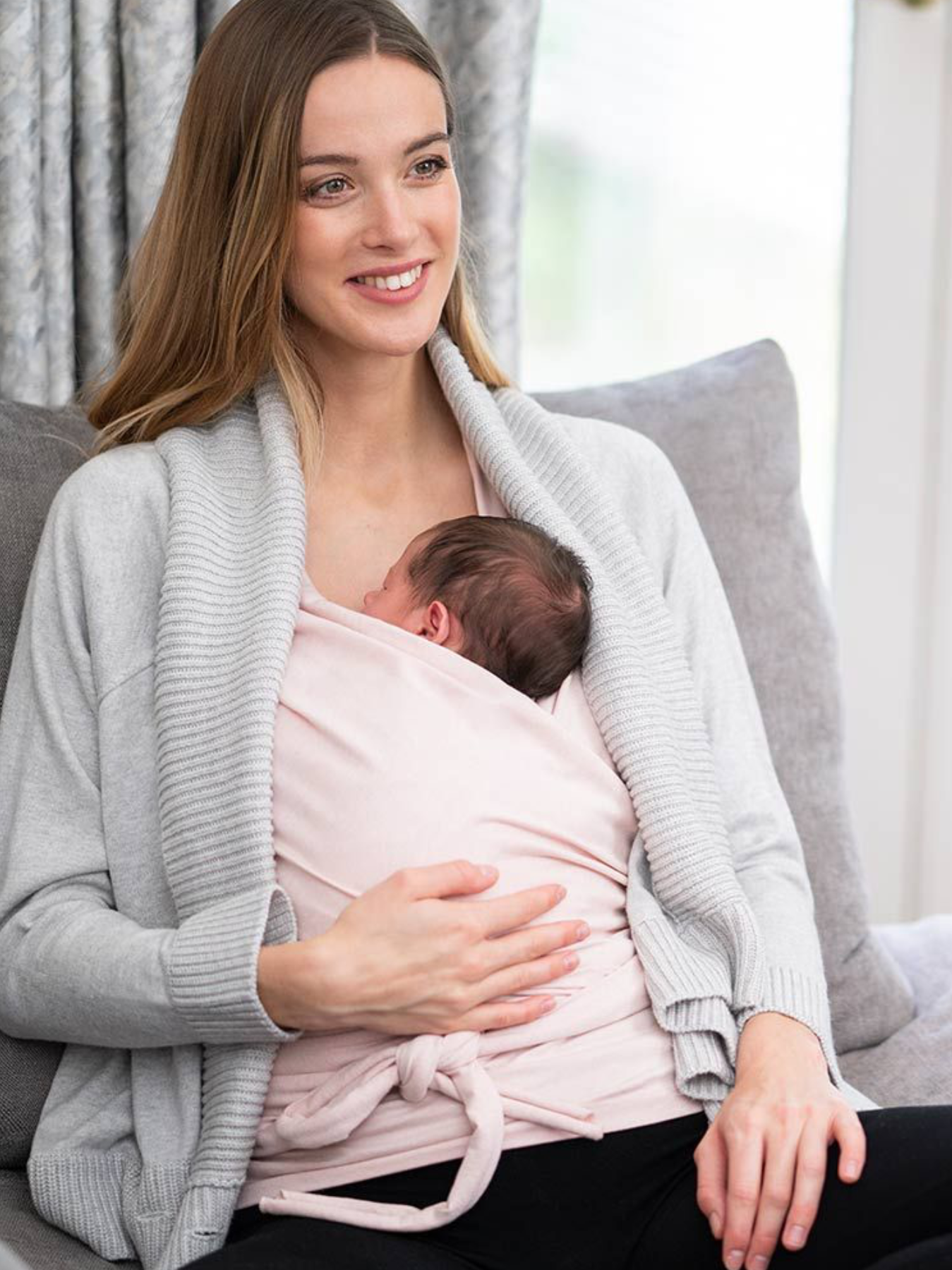 Poederroze mouwloze skin-to-skin top
